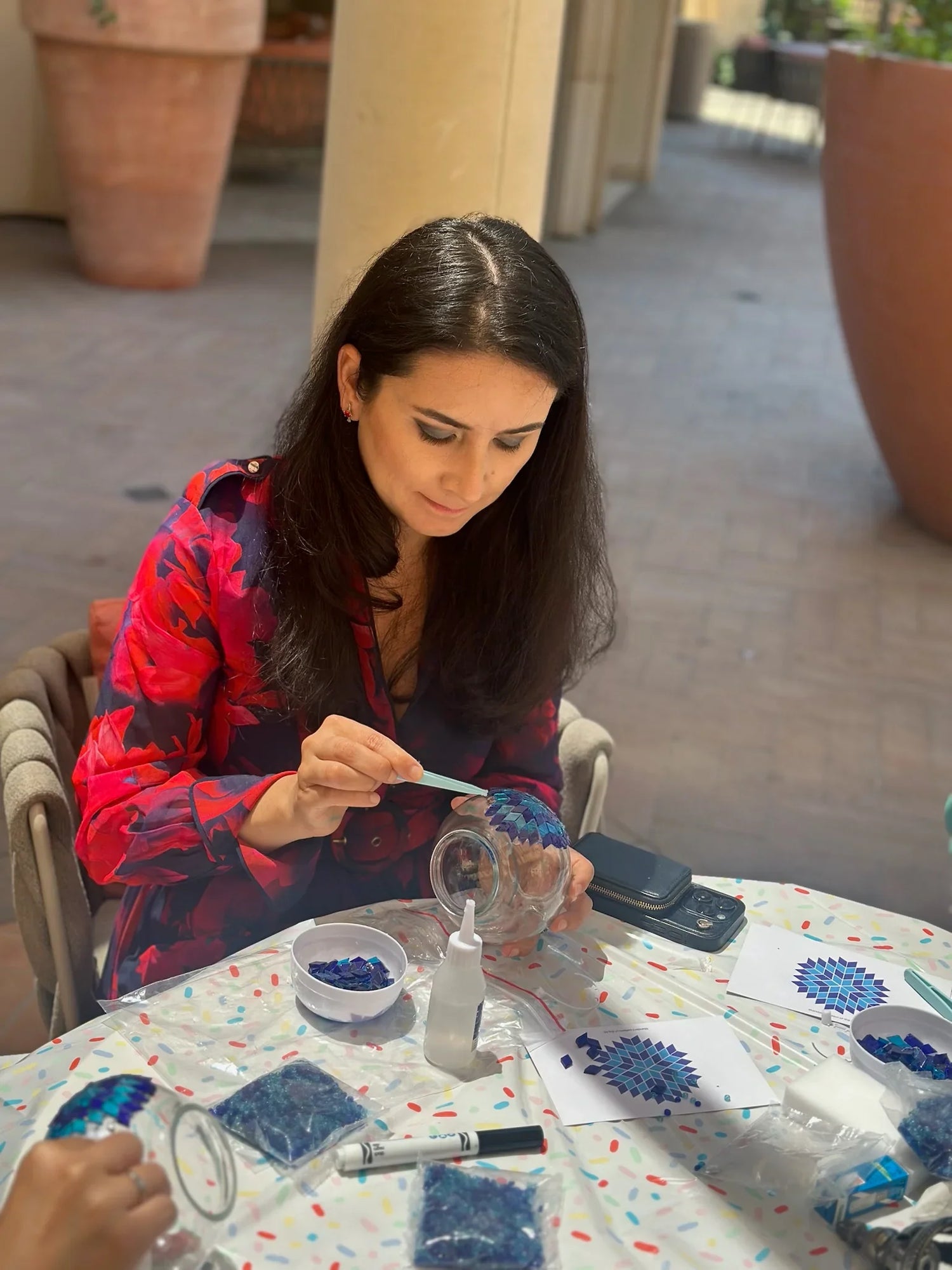 Arts and Craft Classes Irvine, Date idea, Birthday Activity, Team building activity, Turkish Mosaic Lamp Workshop In Irvine