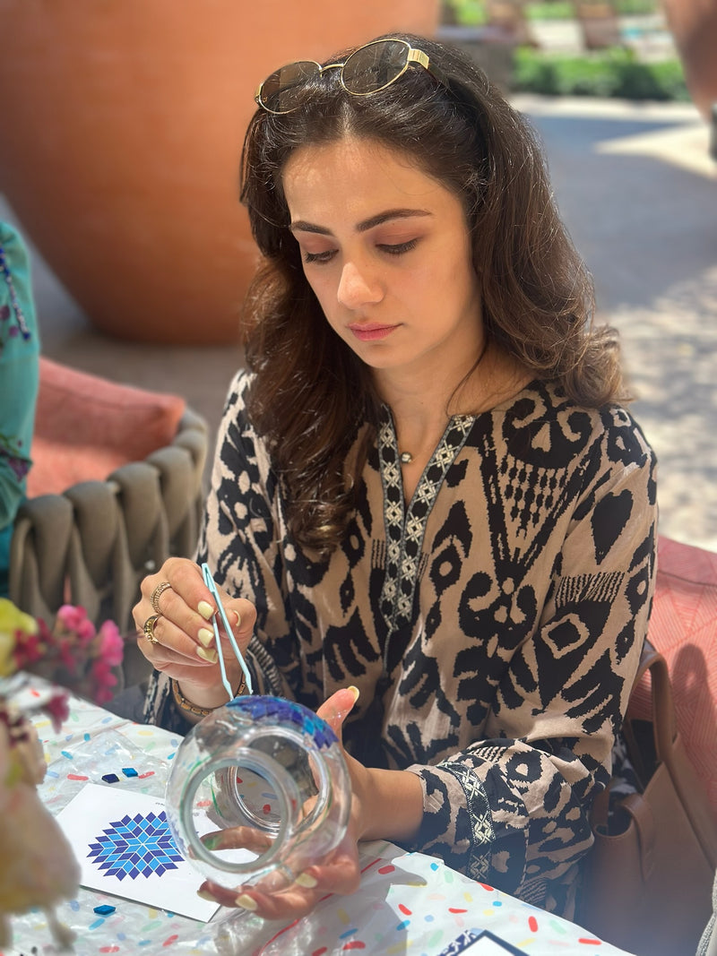 Arts and Craft Classes Irvine, Date idea, Birthday Activity, Team building activity, Turkish Mosaic Lamp Workshop In Irvine