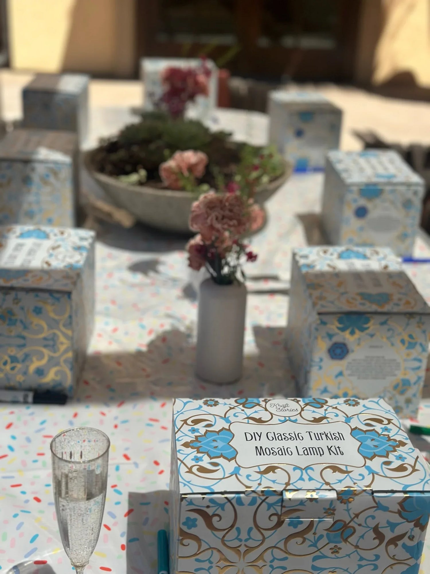 Arts and Craft Classes Irvine, Date idea, Birthday Activity, Team building activity, Turkish Mosaic Lamp Workshop In Irvine