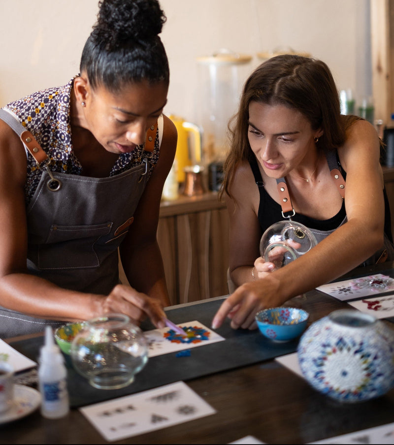 Turkish mosaic lamp workshop in-person in Honolulu, Hawaii