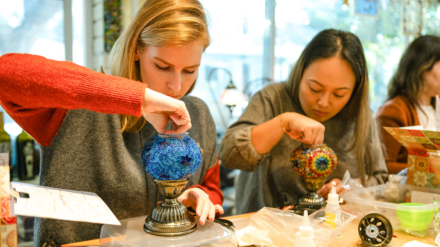 Turkish Mosaic Lamp Workshop in San Francisco | Team Building Event