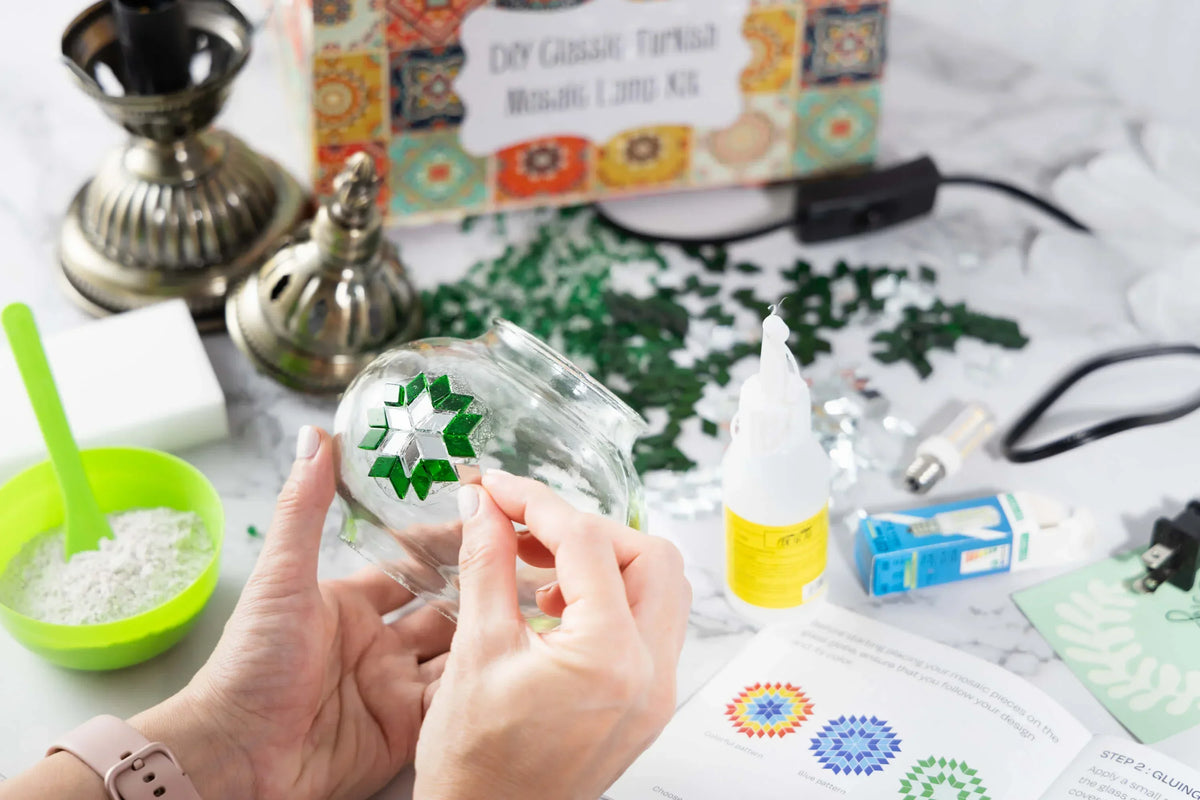 Empty Turkish Mosaic Lamp Globe Replacement in Two Sizes 11cm & 13cm - KraftStories