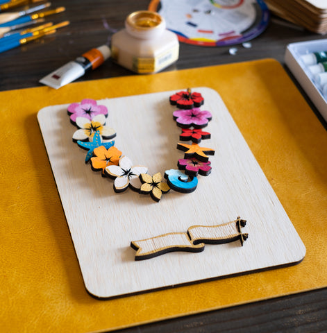 Wooden Lei Making Class