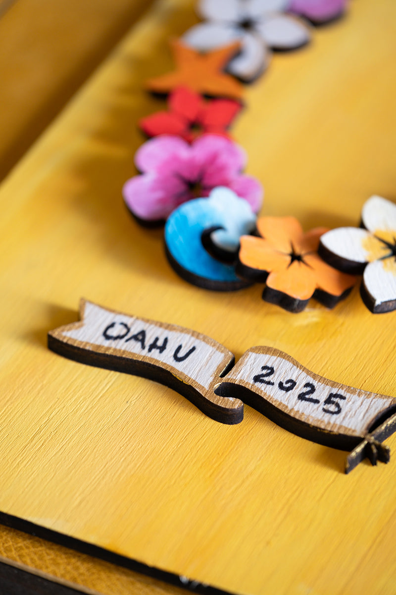 Wooden Lei Making Class in Honolulu