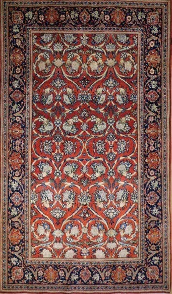 antique persian silk rug