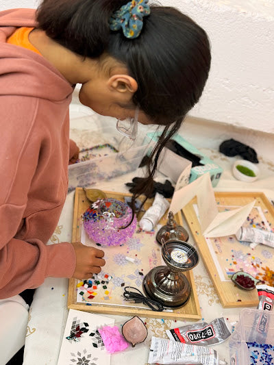 Mosaic Lamp Class in Texas - KraftStories