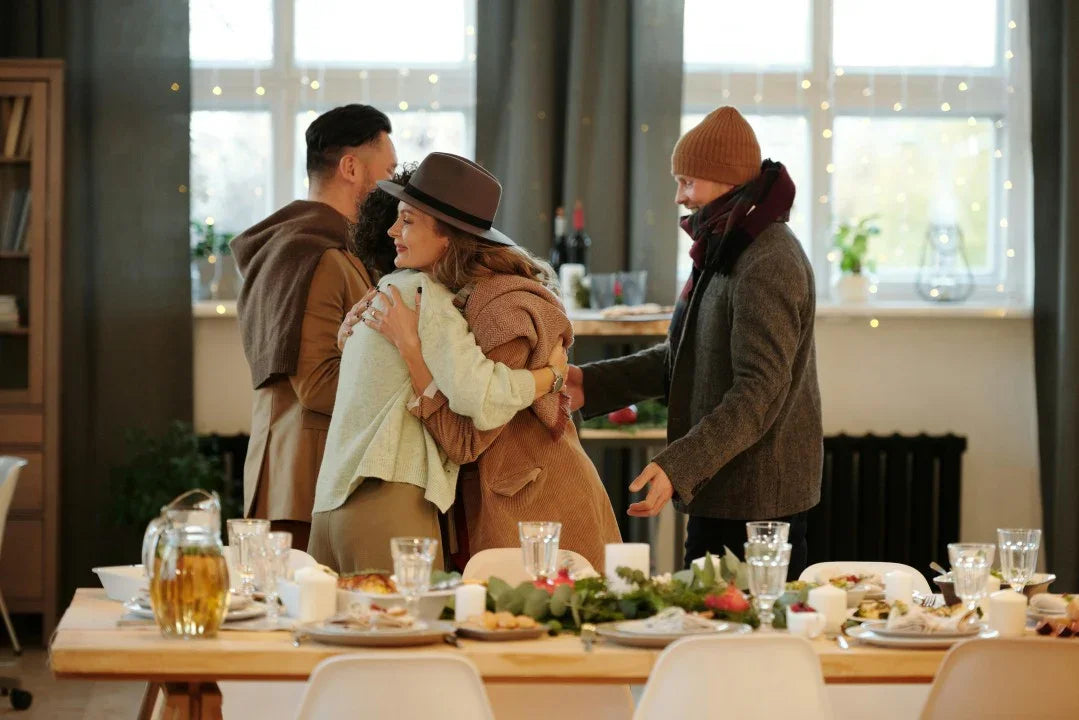 Guests arrive and settle in for a warm, calm welcome at the start of a KraftStories birthday workshop.