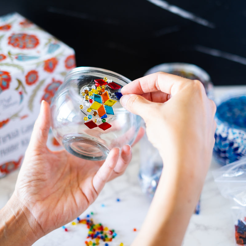 Make Turkish Mosaic Candle Holder