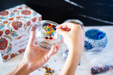 Turkish Mosaic Candle Holder Workshop in Honolulu