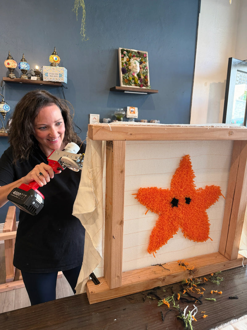 Custom Rug Tufting Class in Texas