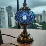 Virtual Turkish Mosaic Lamp workshop blue lamp