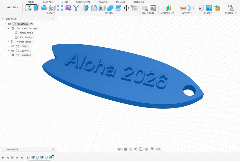 Model a Simple Keychain