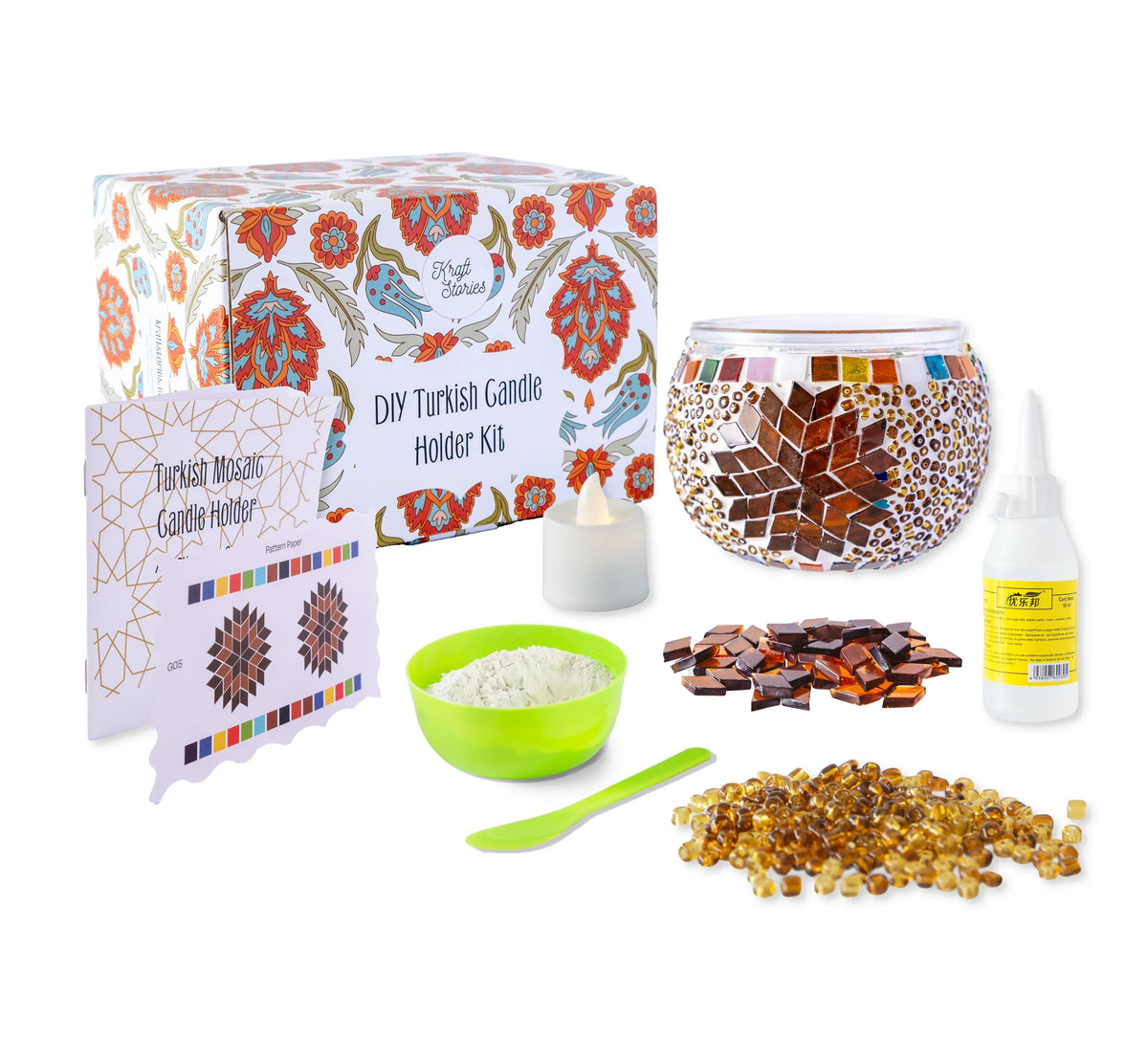 Wholesale DIY Candle Holder | Bulk Craft Kit | 12 kits - KraftStories