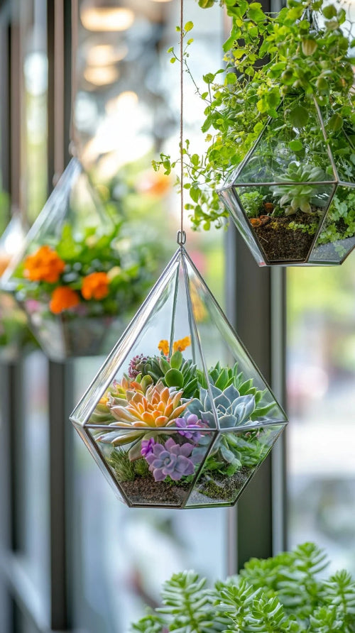 hanging terrarium plants