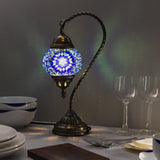 Blue Swan Turkish mosaic lamp