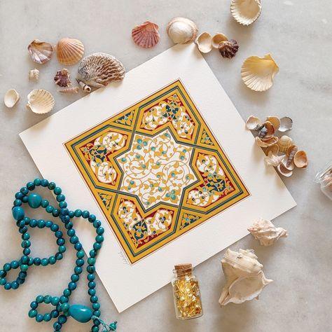 Sacred Islamic Geometry Painting