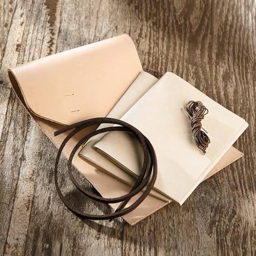 Leather journal kit — leather, lace and pages