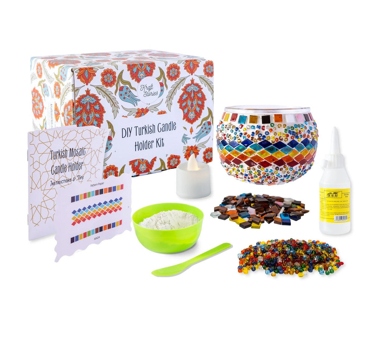 Wholesale DIY Candle Holder | Bulk Craft Kit | 12 kits - KraftStories