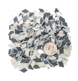 Diamond shaped mirror mosaic tiles for crafting projects