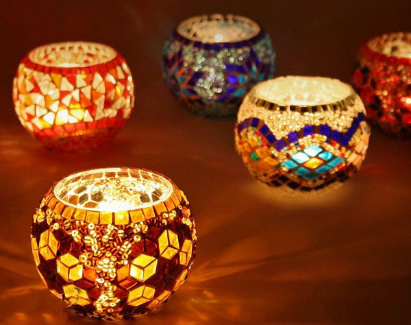 Mosaic Candle Holder Workshop in Texas