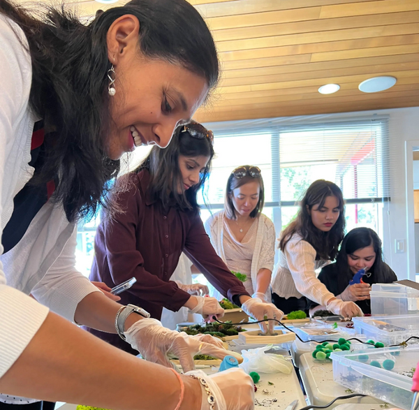 Moss wall art team event