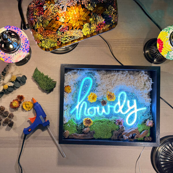 Neon Sign Moss Wall Art Workshop — Honolulu