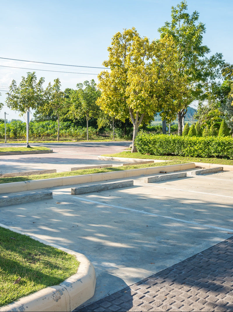 open access parking lot for Irvine studio customers