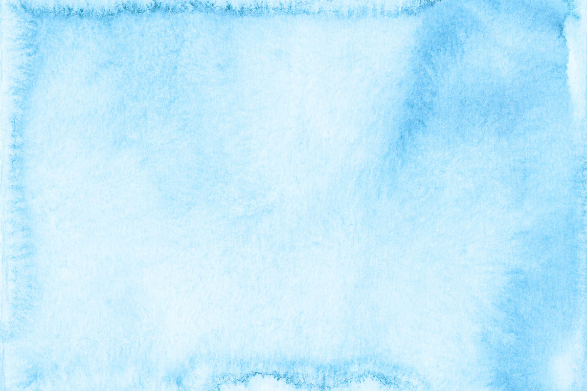 Soft blue watercolor wash on paper - Watercolor Painting Class in NYC - KraftStories