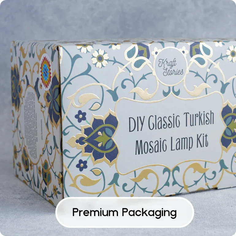 Virtual team building event, Online Turkish Mosaic Lamp Workshop - KraftStories