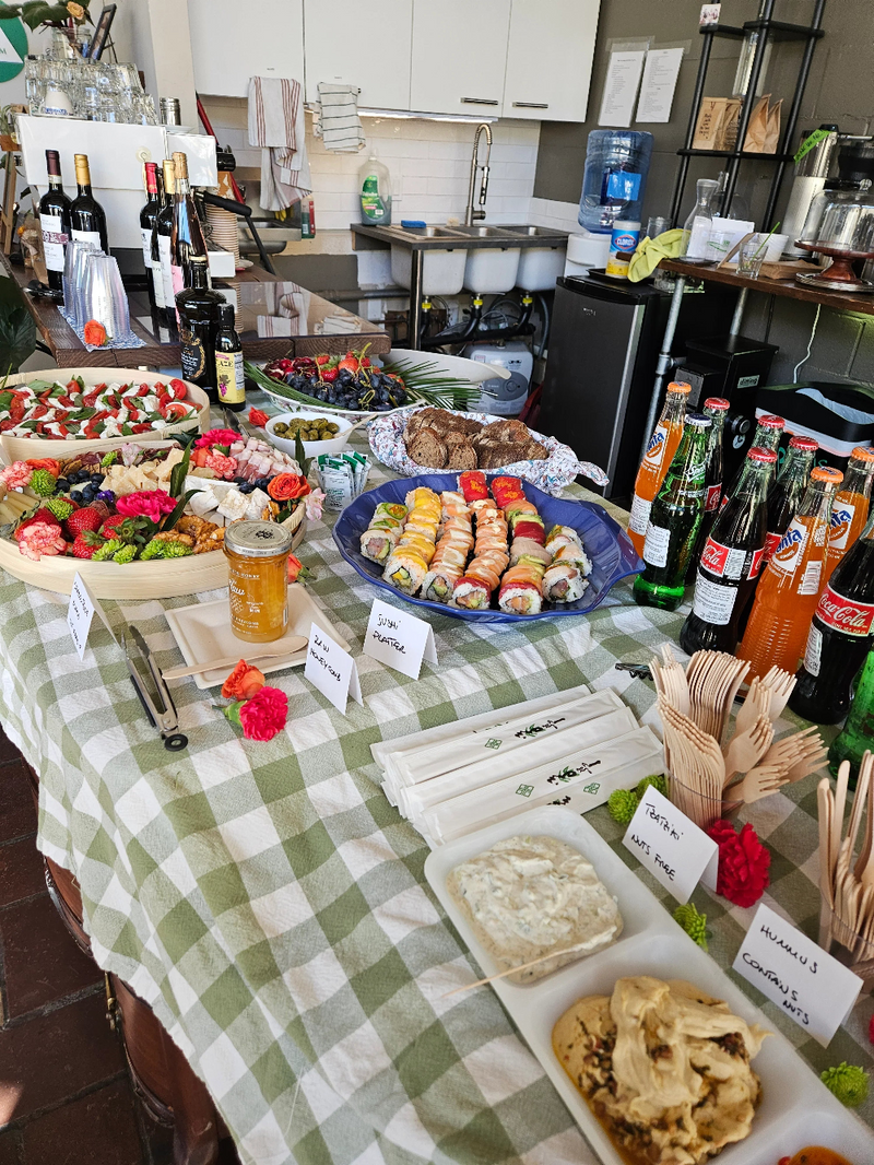 refreshment during workshop in NYC