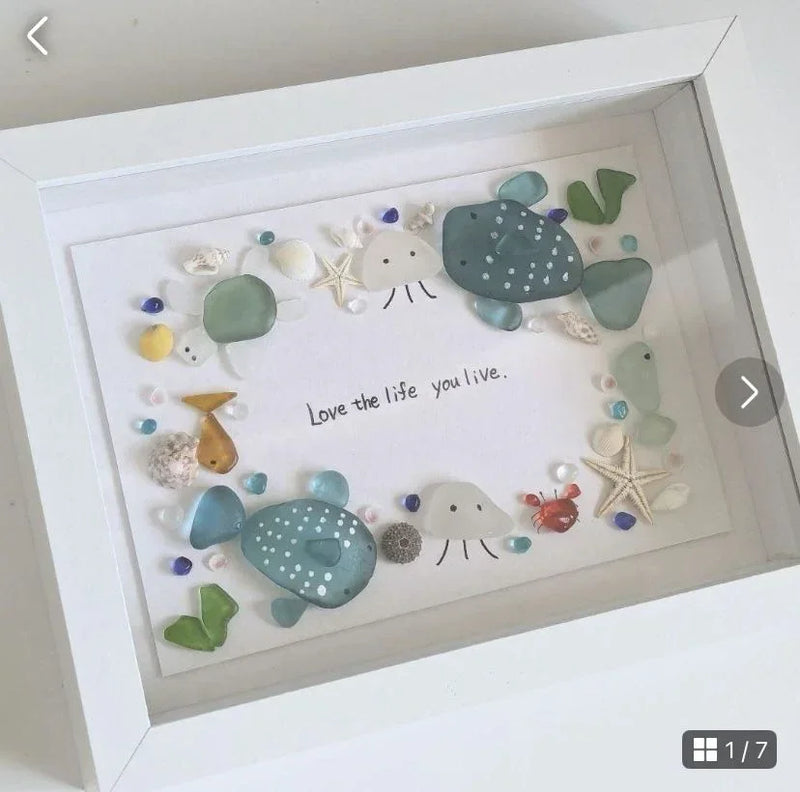 Design Sea Glass Art Frame