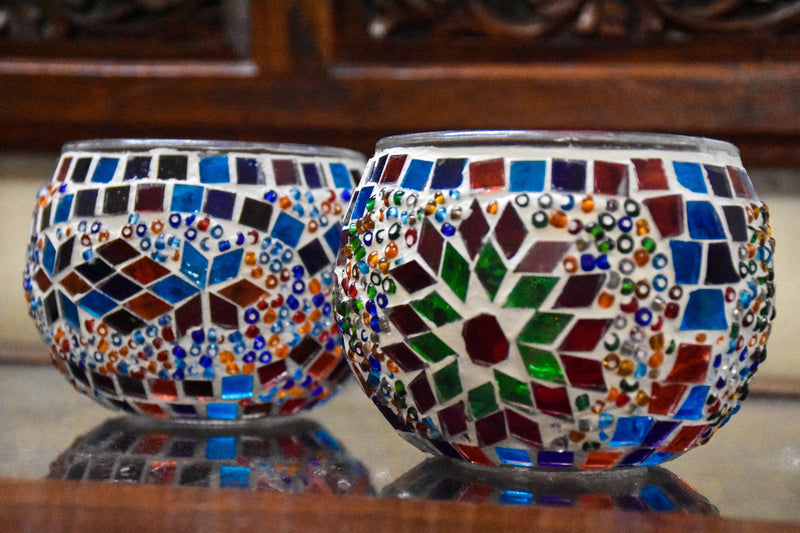 Arts & Craft Class, birthday party activity, private craft, Turkish Mosaic Candle Holder Workshop in Honolulu - KraftStories
