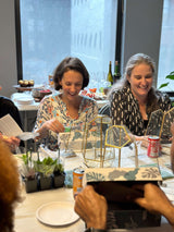 happy participants to our terrarium workshop