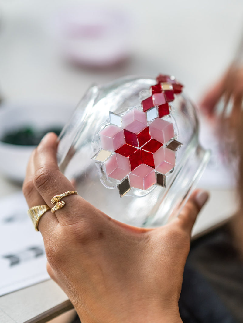 Mosaic Lamp Class in Texas