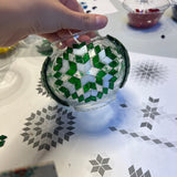 turkish mosaic lamp workshop attendee creation